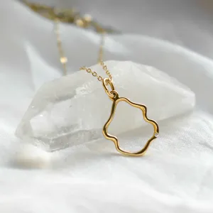 Minimalist diamond necklace DOMINIQUE Thumbnail