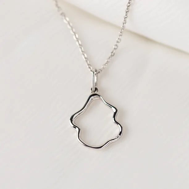 Minimalist diamond necklace DOMINIQUE Image