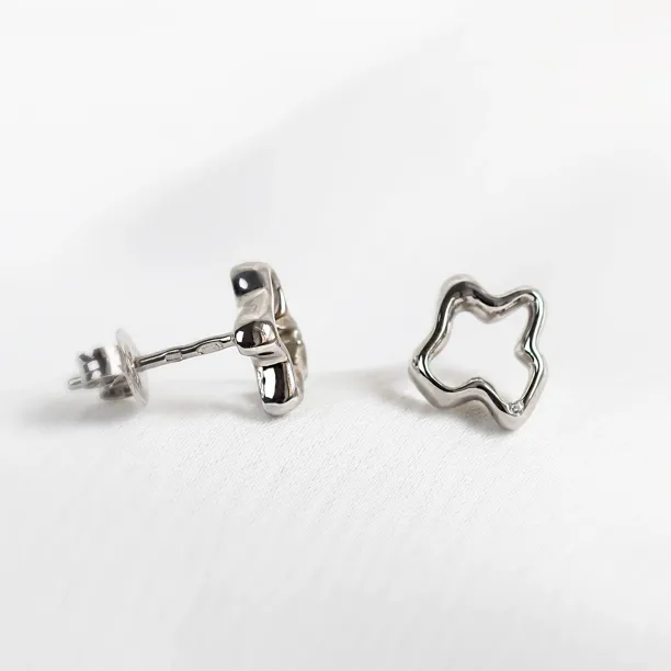 Irregular unique diamond earrings CLAUDINE Image