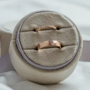 Unusual wedding rings with diamonds in vintage style LAZZI Thumbnail