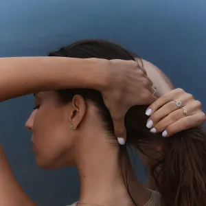 Art deco pink lab grown diamond engagement ring MOANA Thumbnail