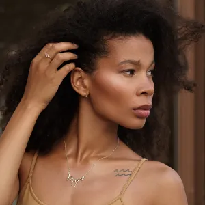 Pink lab grown diamond twig engagement ring ROWIK Thumbnail