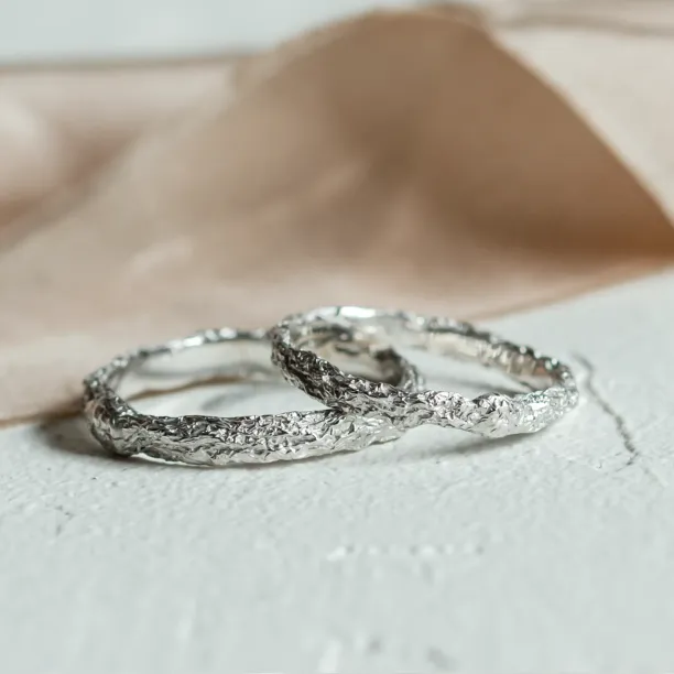 Minimalist wedding rings FLATEN Image