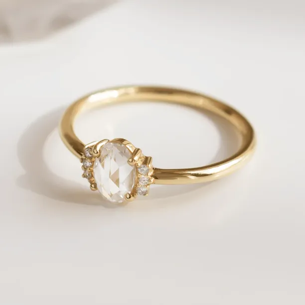 Lab grown diamond ring in vintage style LIRA Image