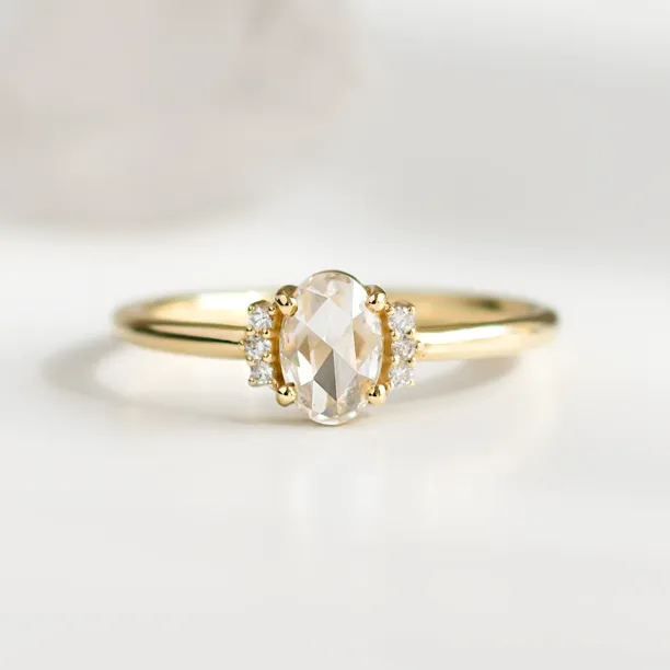 Lab grown diamond ring in vintage style LIRA Image