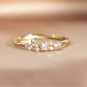 Diamond cluster ring CLARIAS Thumbnail
