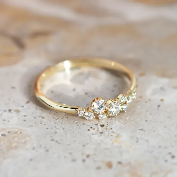 Diamond cluster ring CLARIAS Image