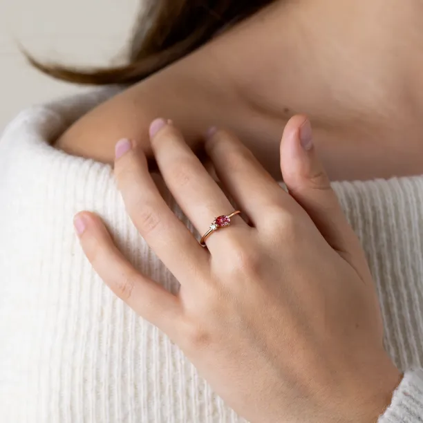 Lab-grown diamond Toi et Moi ring DUA Image