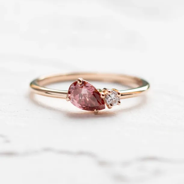 Lab-grown diamond Toi et Moi ring DUA Image