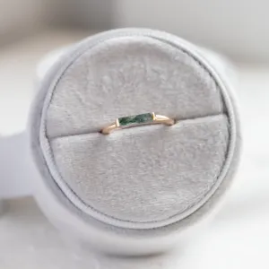 Moss agate gold ring CATHIE Thumbnail