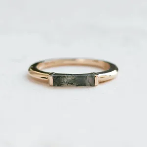 Moss agate gold ring CATHIE Thumbnail