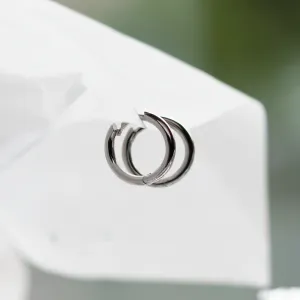 Gold hoop earrings MILEY Thumbnail