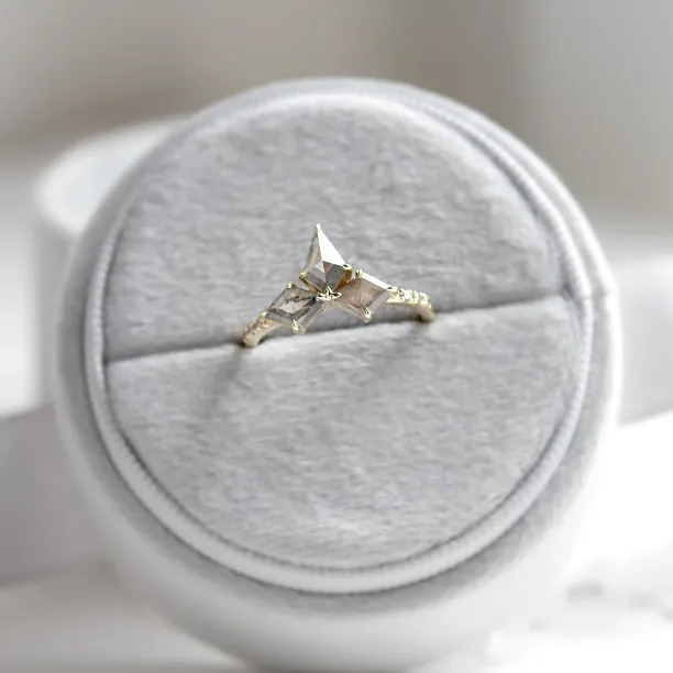 Kite salt and pepper diamond ring SONYA Image