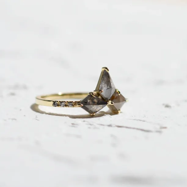 Kite salt and pepper diamond ring SONYA Image