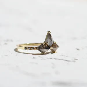 Kite salt and pepper diamond ring SONYA Thumbnail
