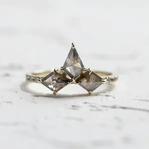 Kite salt and pepper diamond ring SONYA