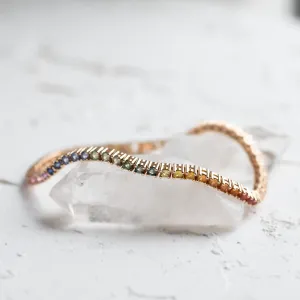 Rainbow sapphire bracelet MOSAICAN Thumbnail