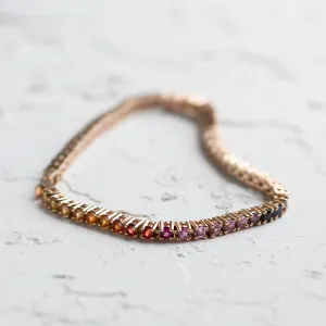 Rainbow sapphire bracelet MOSAICAN Thumbnail