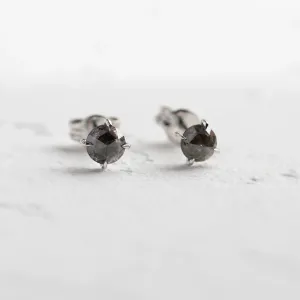 Salt and pepper diamond earrings SUZETTE Thumbnail