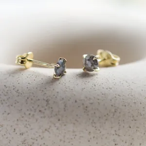 Salt and pepper diamond earrings SUZETTE Thumbnail