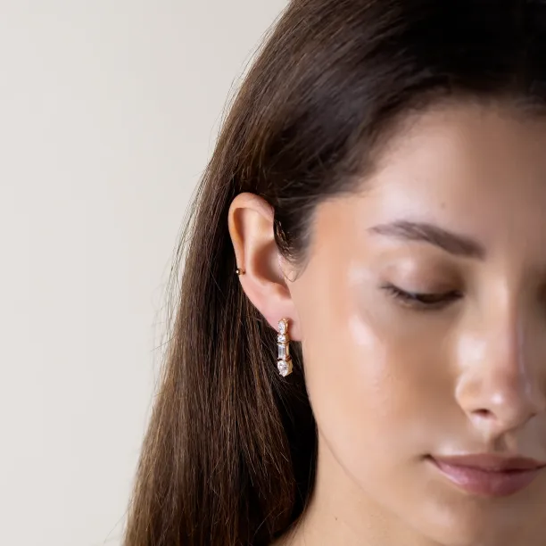 Dangle moissanite earrings MARINA Image