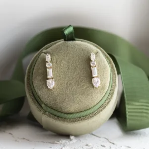 Dangle moissanite earrings MARINA Thumbnail