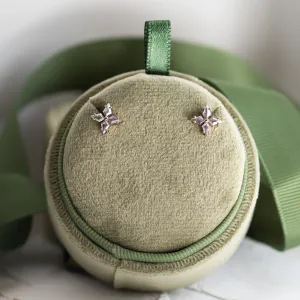 Salt and pepper diamond earrings FLORIS Thumbnail