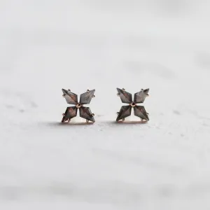 Salt and pepper diamond earrings FLORIS