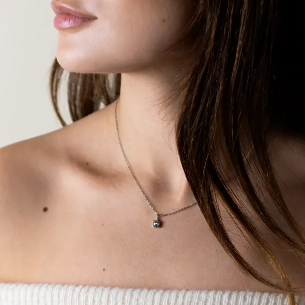 Salt and pepper and classic diamond pendant SPARK Image