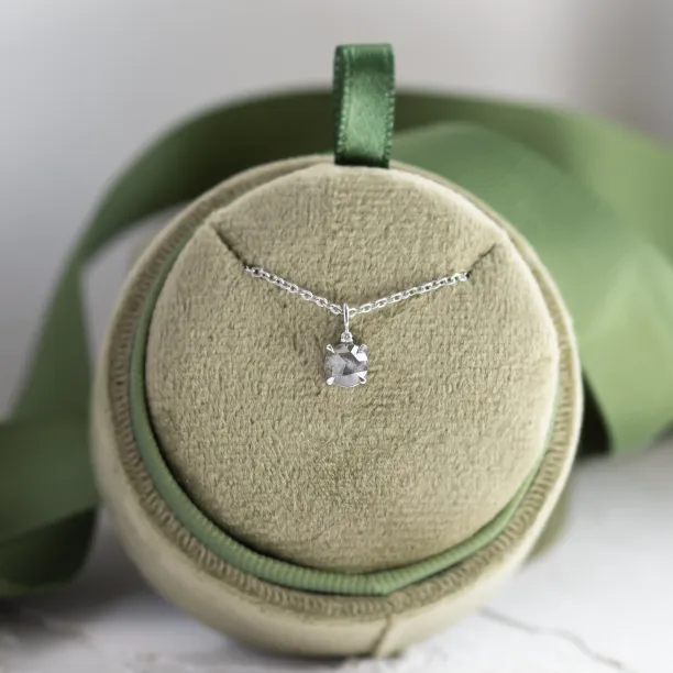 Salt and pepper and classic diamond pendant SPARK Image