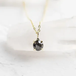 Salt and pepper and classic diamond pendant SPARK