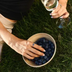 Atypical ring with asymmetric sapphire and diamonds ELOWEN Thumbnail