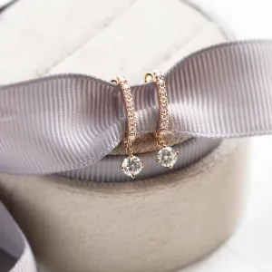 Hoop lab grown diamond earrings SPARIA Thumbnail