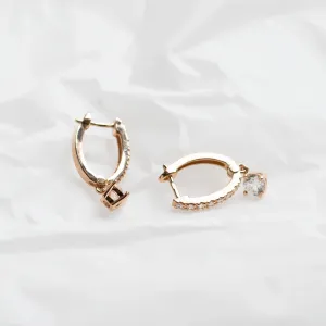 Hoop lab grown diamond earrings SPARIA Thumbnail