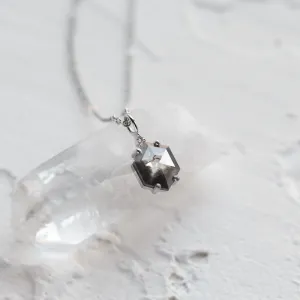 Salt and pepper diamond art deco pendant ARTIS Thumbnail