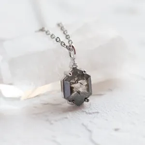 Salt and pepper diamond art deco pendant ARTIS Thumbnail