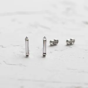 Moissanite and diamond earrings FELICIS Thumbnail