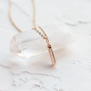 Moissanite and diamond minimalist pendant FELICE Thumbnail