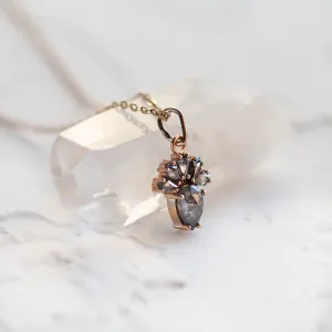 Salt and pepper diamond necklace LONIA Thumbnail