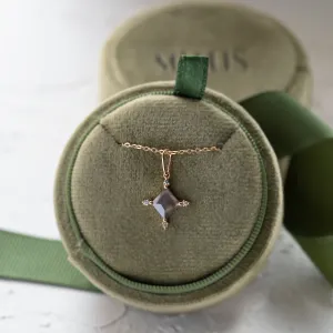 Unique salt and pepper diamond necklace CRESSIDA Thumbnail