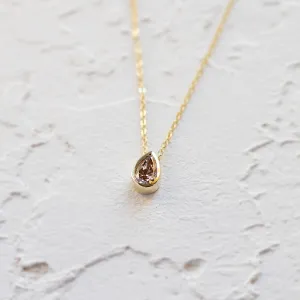 Pink lab created diamond necklace MAEVA Thumbnail