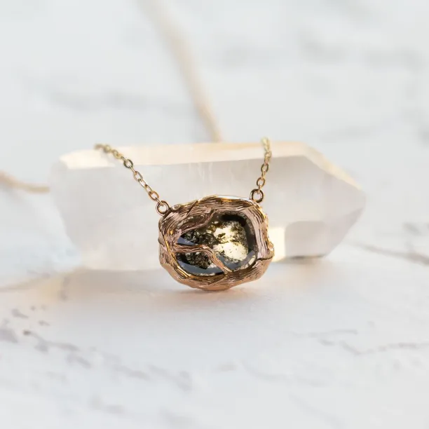 Salt and pepper diamond vintage necklace TREASURE Image