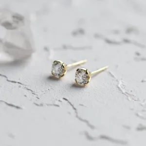 Minimalist moissanite earrings LUMIA Thumbnail