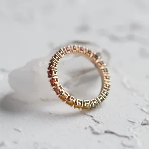 Rainbow sapphire ring MOSAIC Thumbnail