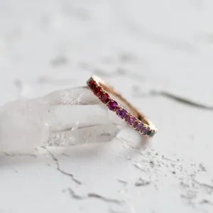 Rainbow sapphire ring MOSAIC Thumbnail