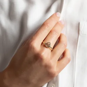 Salt and pepper diamond cluster ring SELMA Thumbnail