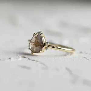 Salt and pepper diamond cluster ring SELMA Thumbnail