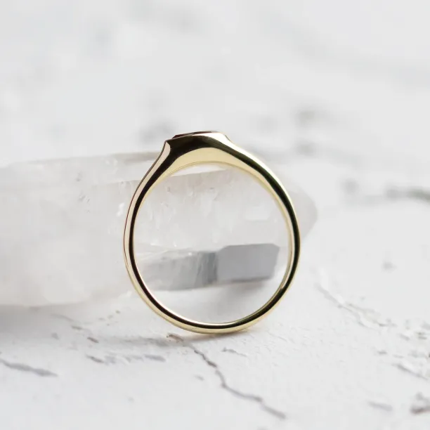 Atypical engagement ring with natural citrine HELIA Image