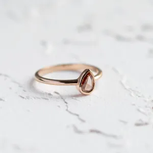 Unique peach lab-grown diamond engagement ring PAM Thumbnail