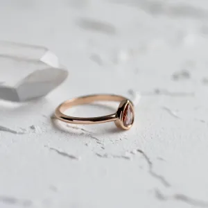 Unique peach lab-grown diamond engagement ring PAM Thumbnail